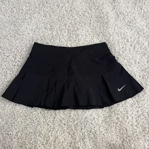 Nike Dri-Fit Skirt Women’s Small Black Tennis Golf Swim Cover Up Mini Vented